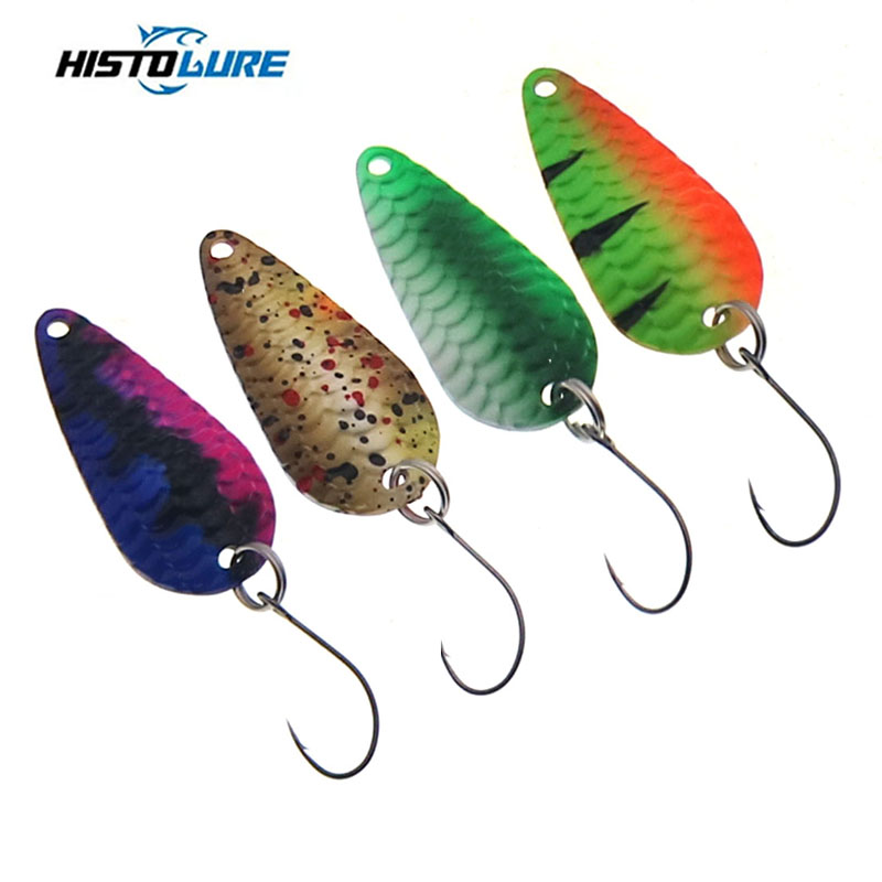 Fishing Lure Spinner - Pesca truta colher único gancho fiação