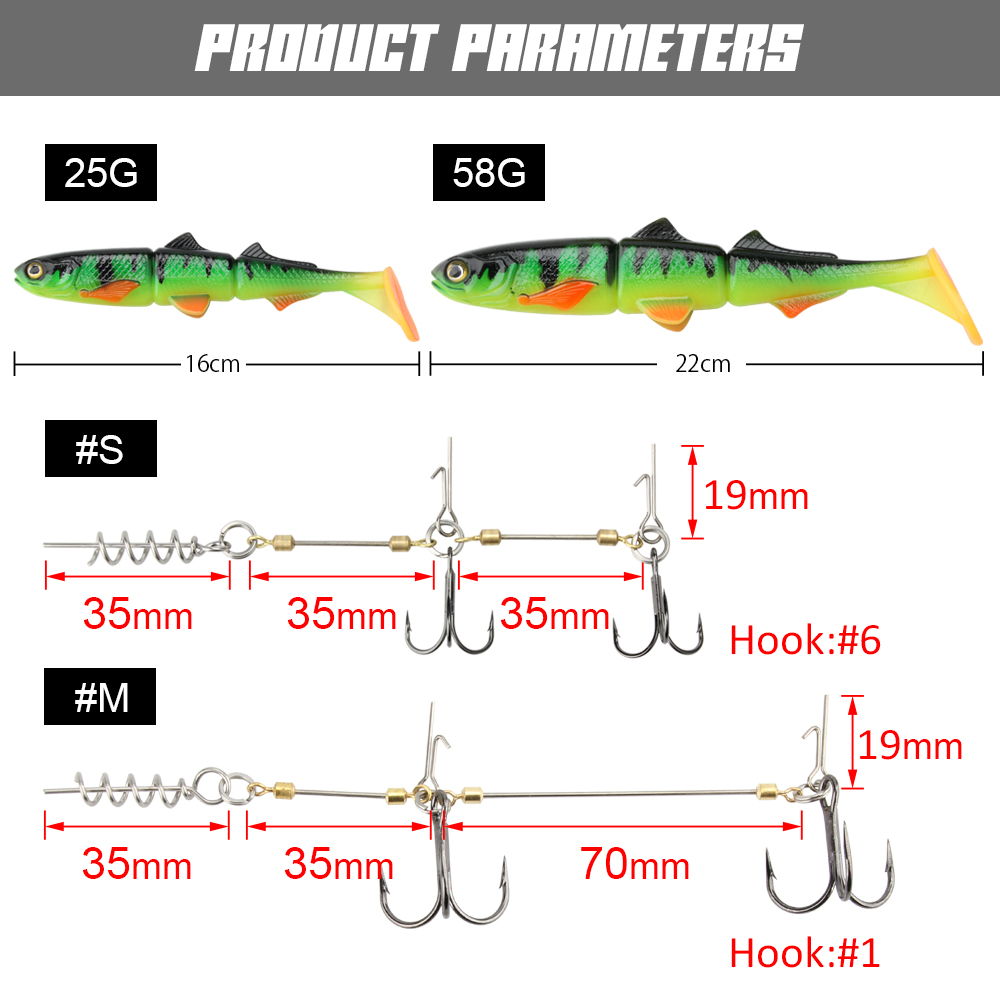 Spinpoler pique stinger rig ga - Fishing Lure Swimbait avaliação e preço