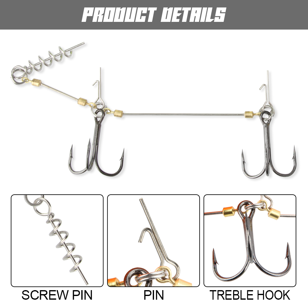 Spinpoler pique stinger rig ga - Fishing Lure Swimbait avaliação e preço