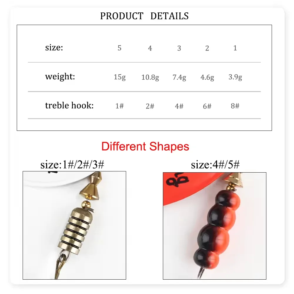 Colher de metal giratória isca - Fishing Lure Swimbait avaliação e preço