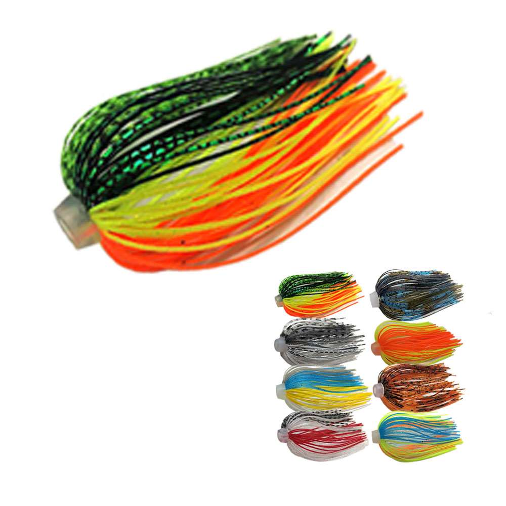 5 pçs/lote 88 fios 64mm saias  - Fishing Lure Spinnerbait avaliação e preço