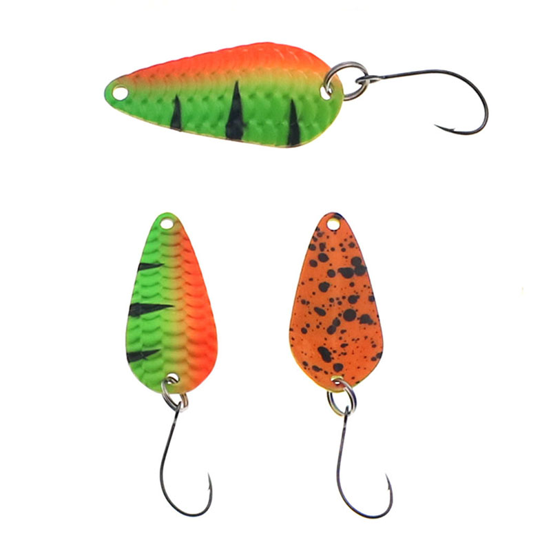 Pesca truta colher único ganch - Fishing Lure Spinner avaliação e preço
