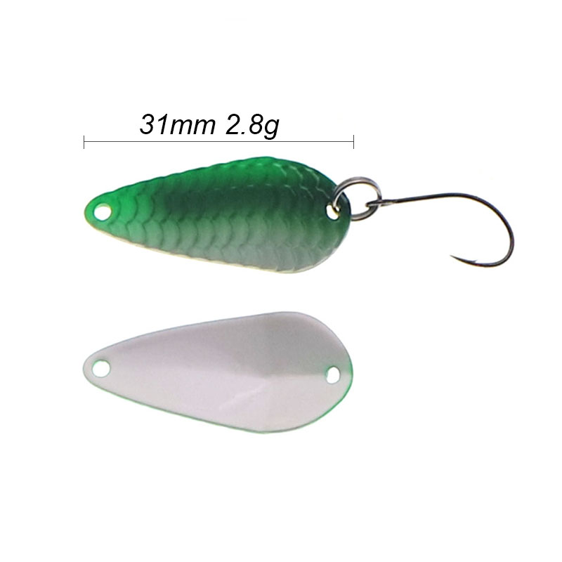 Pesca truta colher único ganch - Fishing Lure Spinner avaliação e preço