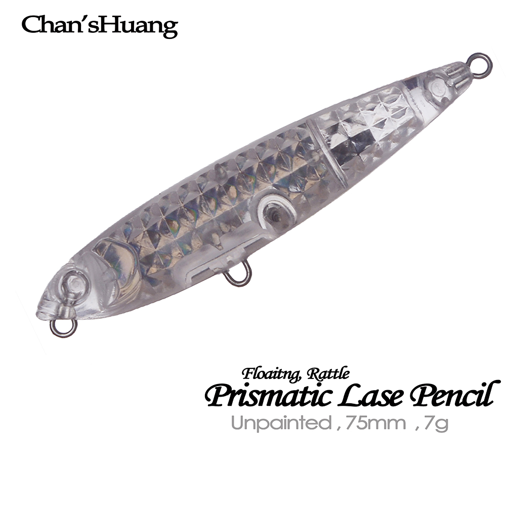 Iscas de Pesca em Branco Chan’ - Fishing Lure Topwater avaliação e preço