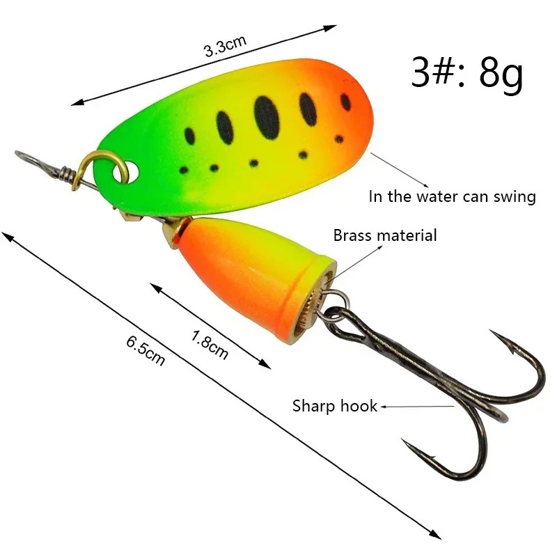 Isca Giratória de Pesca 8g com - Fishing Lure Blade Bait avaliação e preço