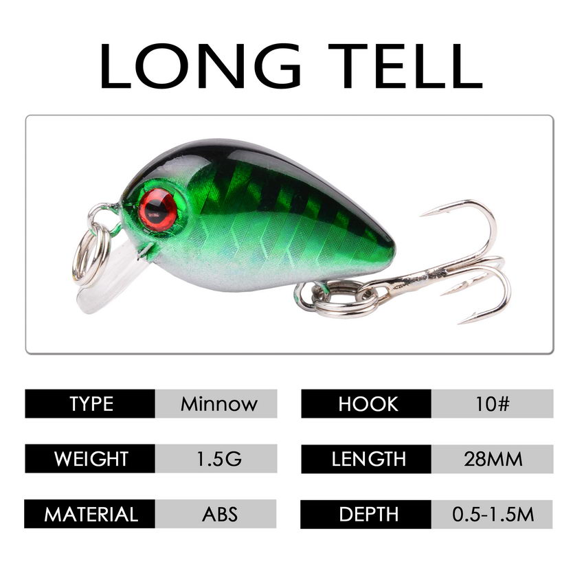 Crazy Wobbler Mini Crankbait T - Fishing Lure Topwater avaliação e preço