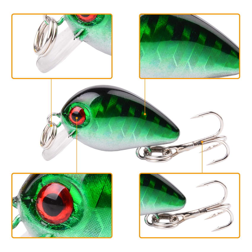 Crazy Wobbler Mini Crankbait T - Fishing Lure Topwater avaliação e preço